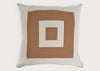 Ambar Exclusive Bold Frame Cushion Pecan