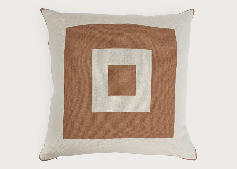 Bold Frame Cushion Pecan