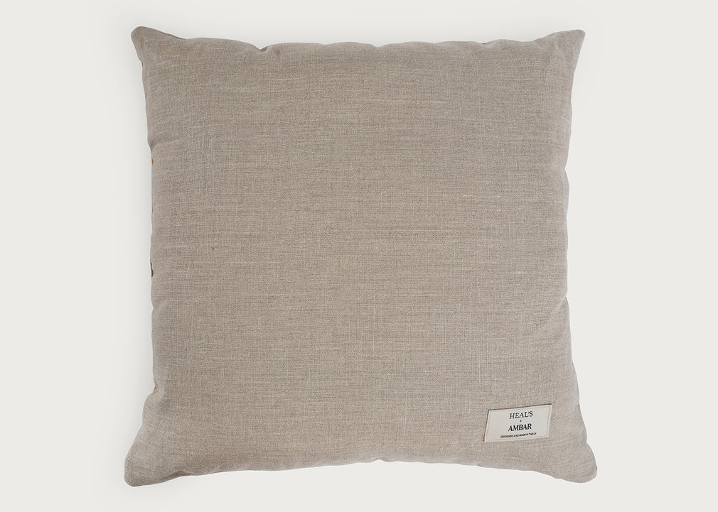 Ambar Exclusive Bold Frame Cushion Pecan