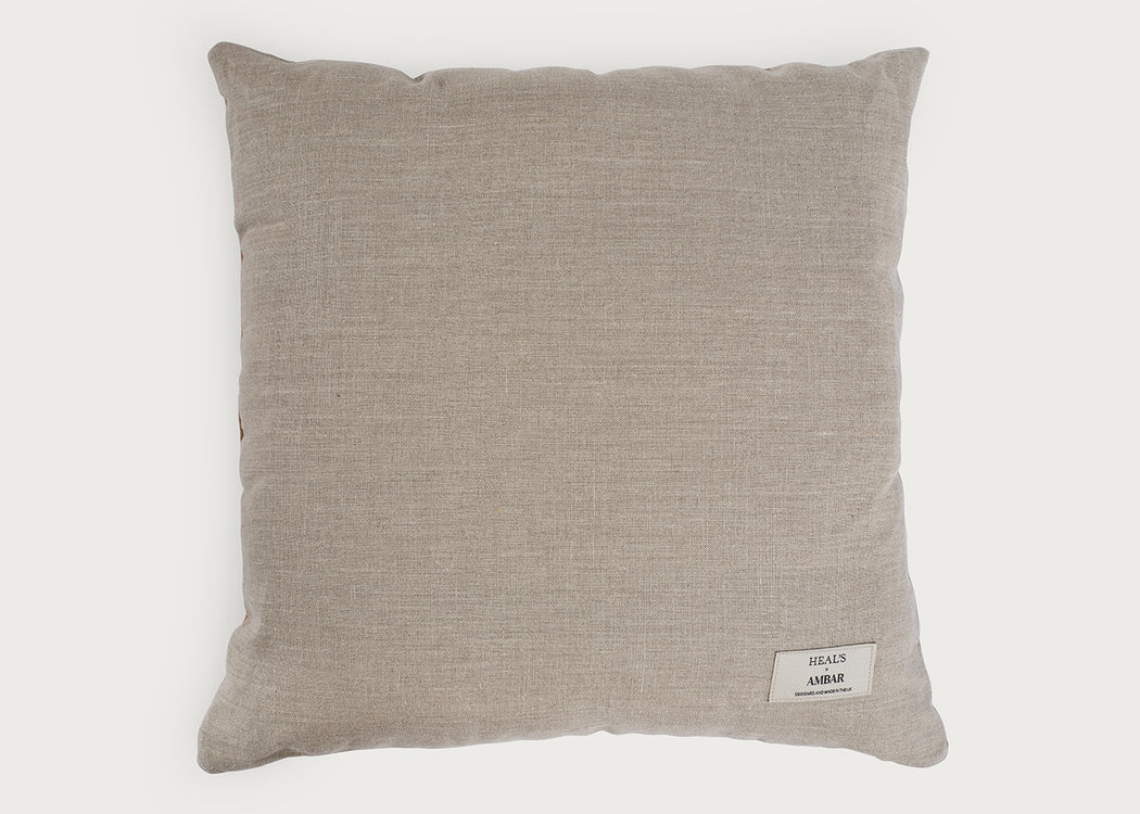 Ambar Exclusive Bold Frame Cushion Pecan