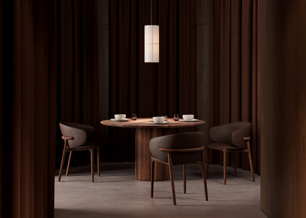 Column Round Dining Table