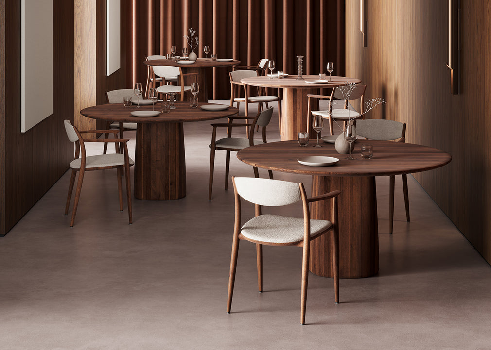 Column Round Dining Table