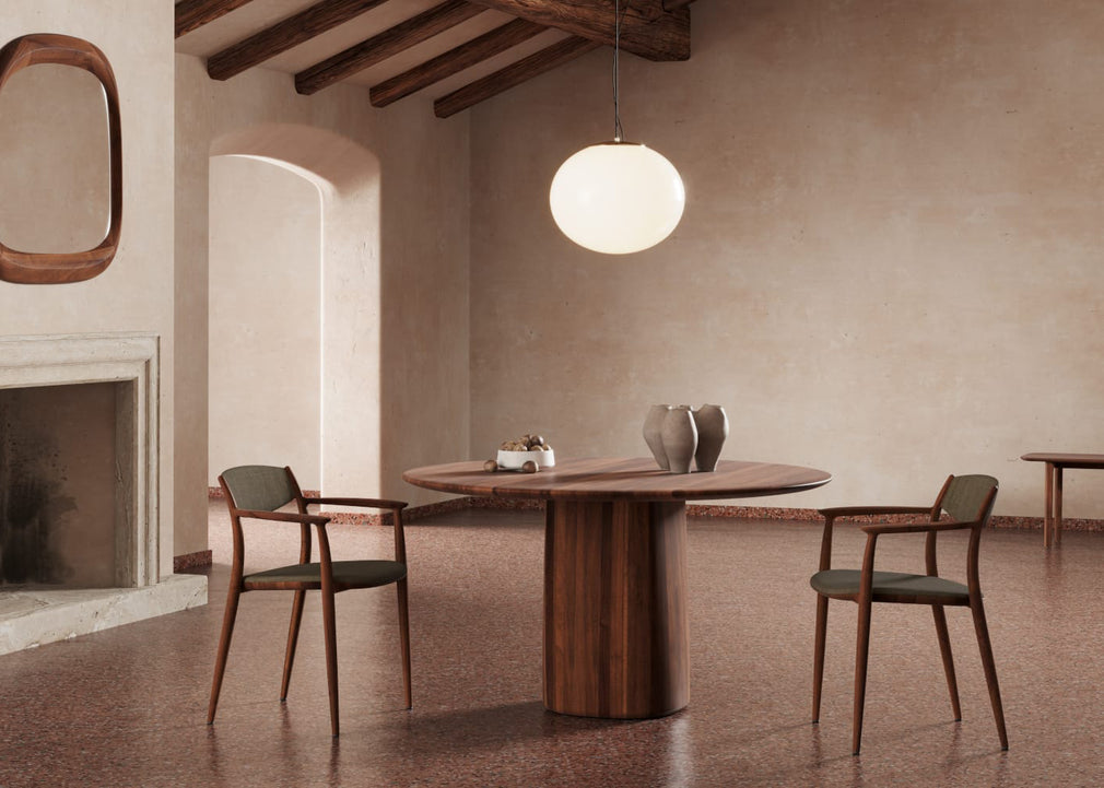 Column Round Dining Table