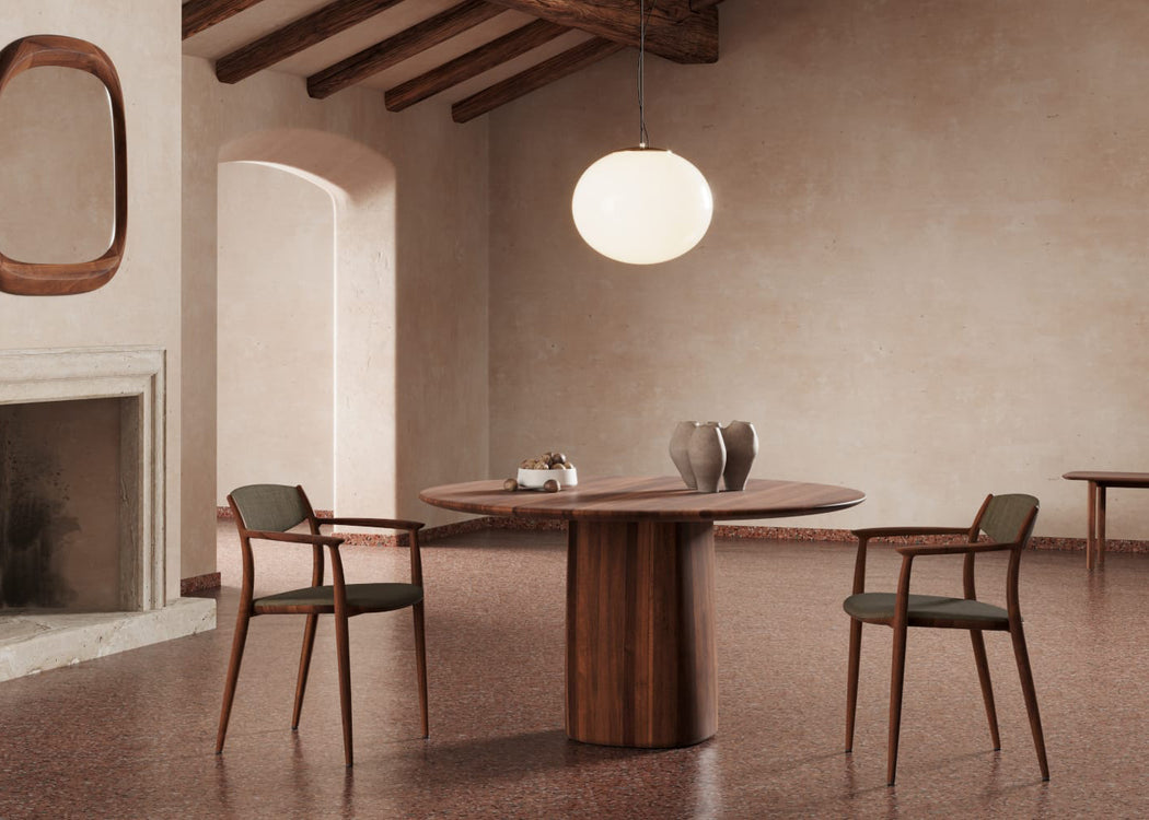 Column Round Dining Table
