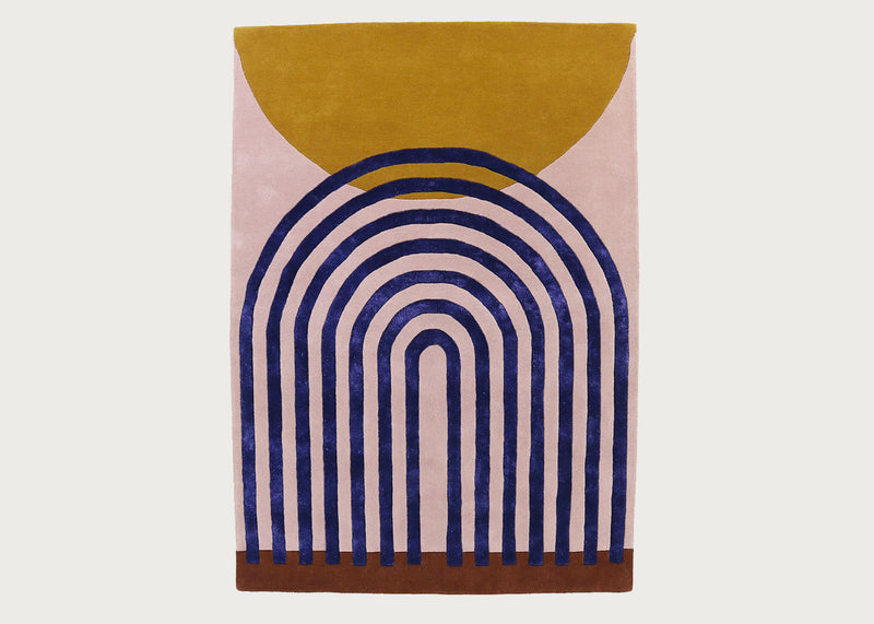 Atrium Pink Gold Rug