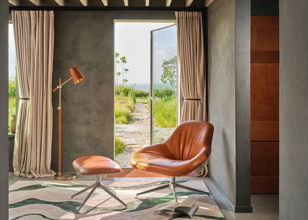 Orwell Leather Floor Lamp
