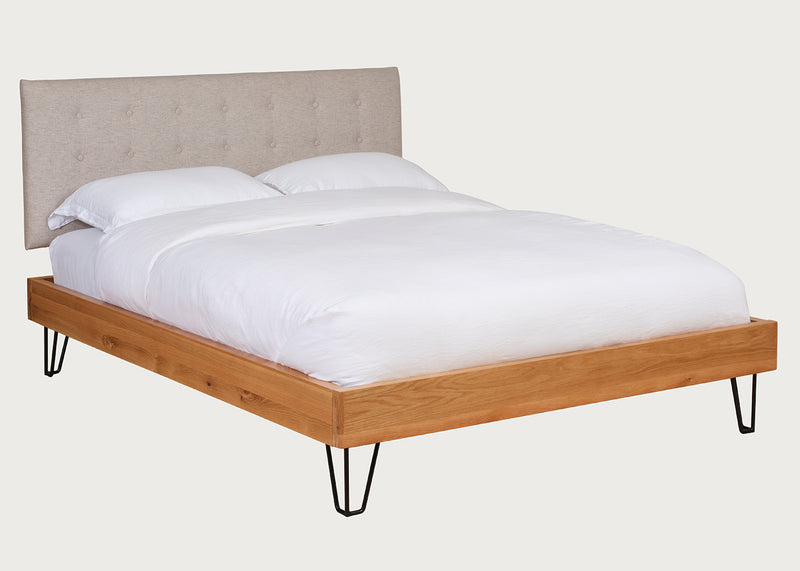 Brunel Bed Fabric Headboard Tessuta Oatmeal
