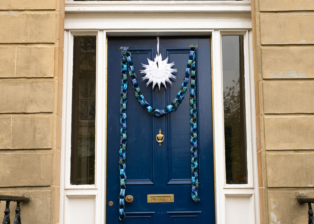 Blue and Yellow Paper Chain Kit