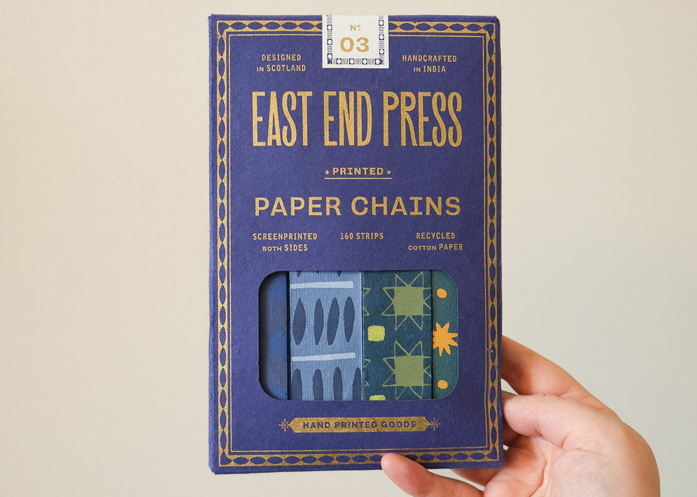 Blue and Yellow Paper Chain Kit