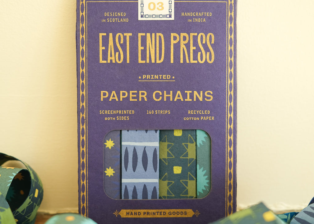 Blue and Yellow Paper Chain Kit