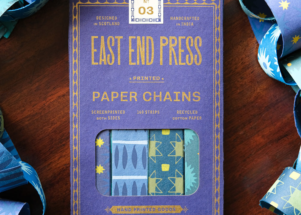 Blue and Yellow Paper Chain Kit