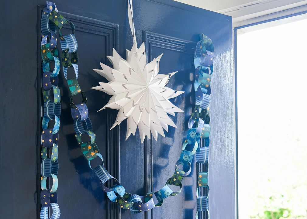 Blue and Yellow Paper Chain Kit