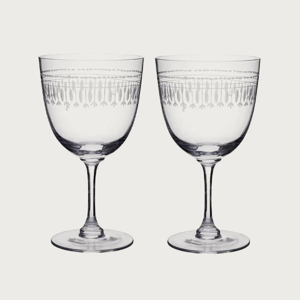 The vintage list wine glasses ovals
