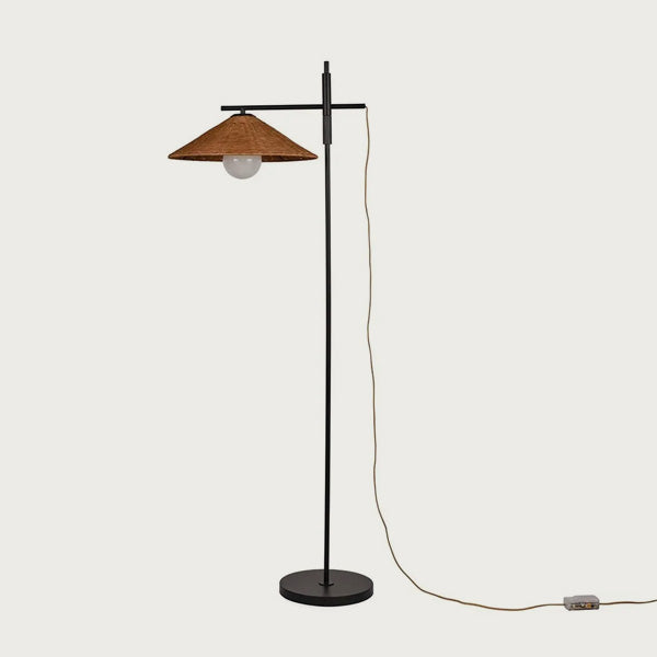 Armstrong Adjustable Floor Lamp rattan