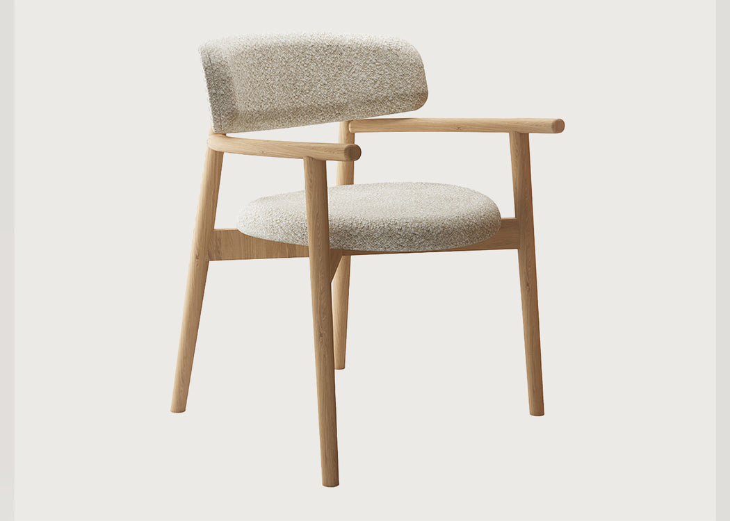 Cover Wood Upholstered Armchair