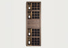 Cru Wine Cabinet Walnut Bottle Grids 2 Drawer 1 Shelf