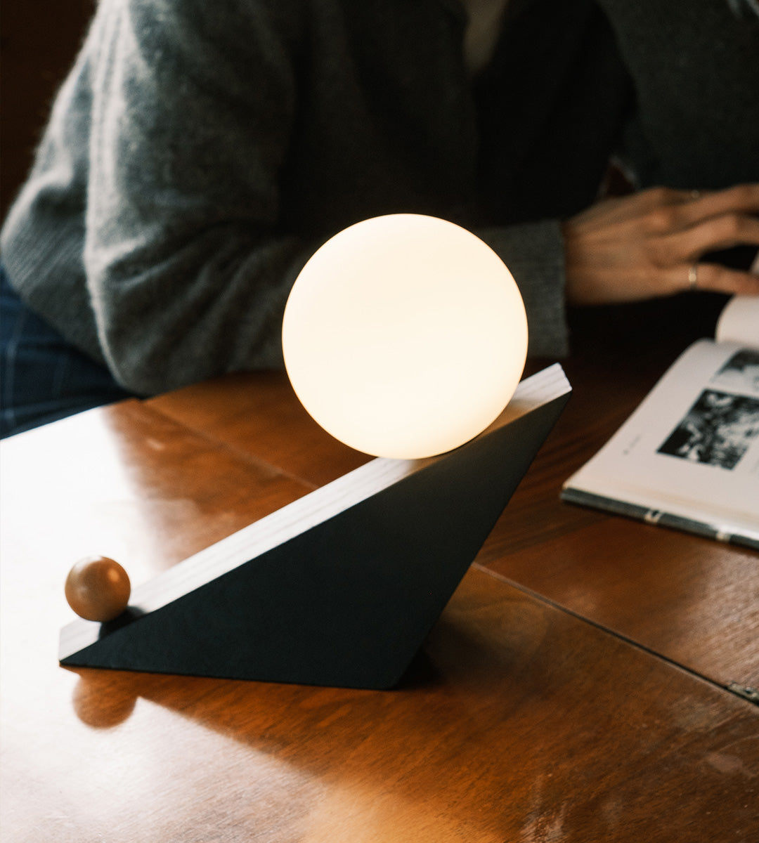 Tilt table lamp by Ed Heritage