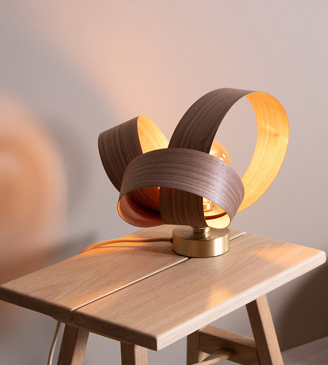 Skipper table lamp by Tom Raffield