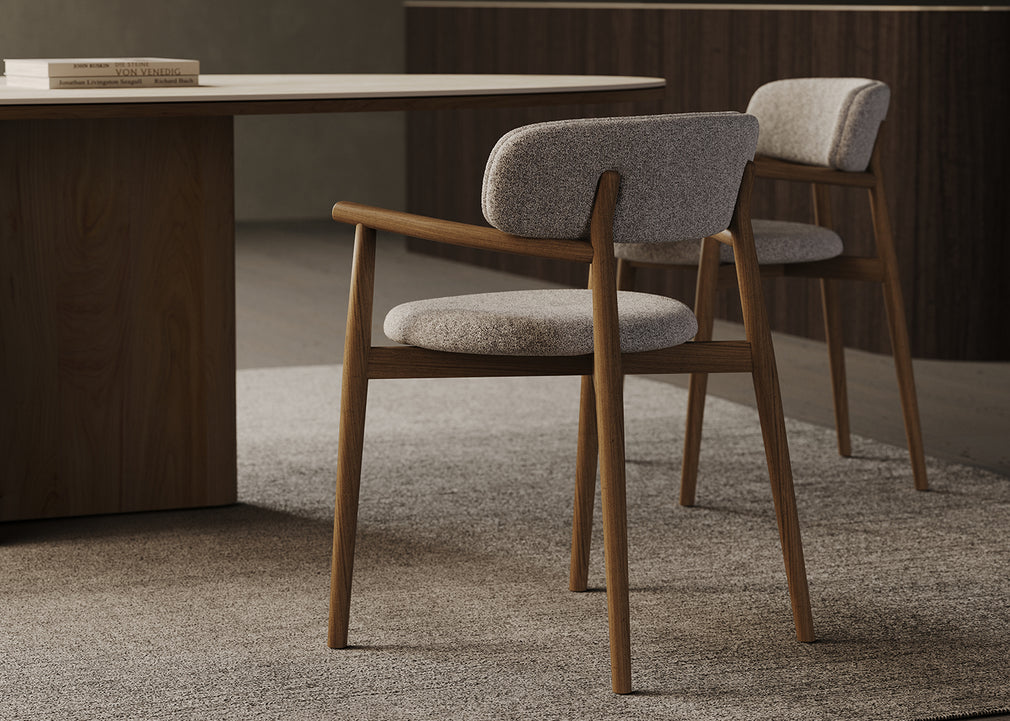 Cover Wood Upholstered Armchair