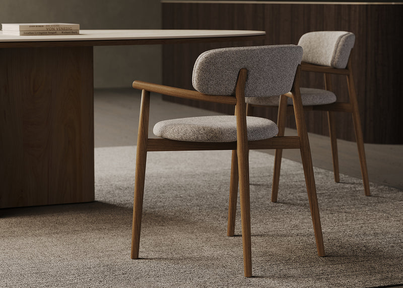 Cover Wood Upholstered Armchair