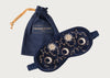 Celestial Sun & Moon Velvet Eye Mask Navy