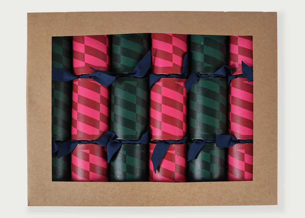 Patterned Christmas Crackers Set of 6