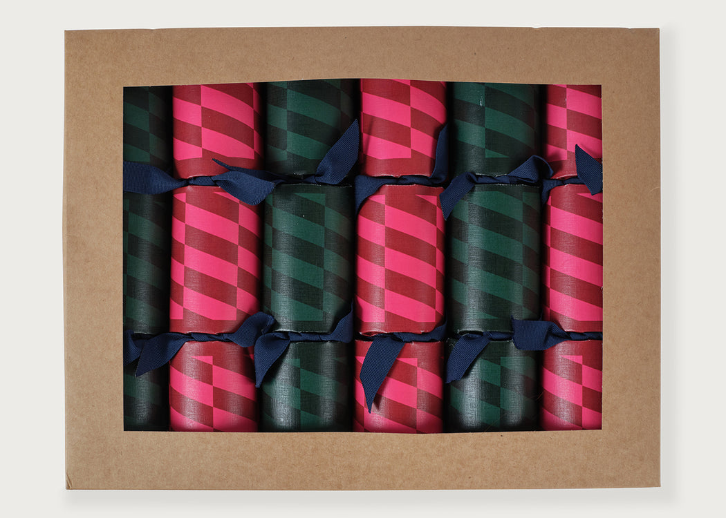 Patterned Christmas Crackers Set of 6