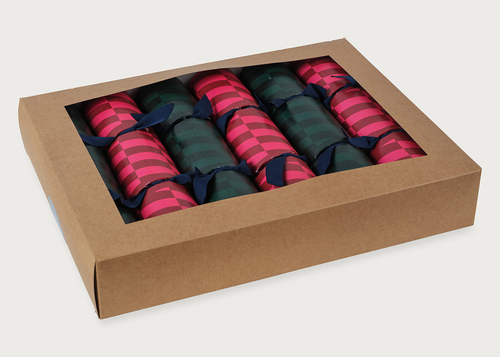 Patterned Christmas Crackers Set of 6