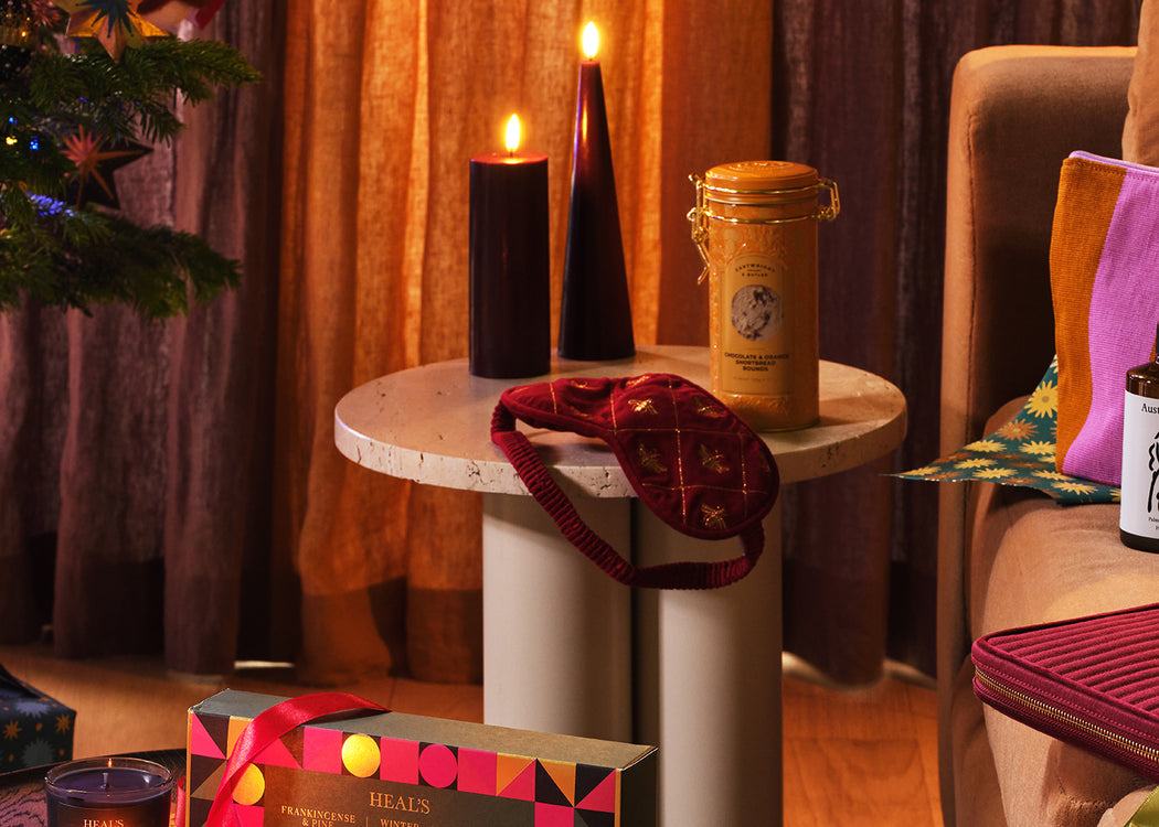 Winter Spice Coloured Pillar Candle
