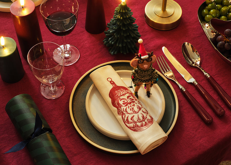 Father Christmas Napkin Set of 4