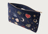 Cosmic Charms Velvet Everyday Pouch Navy