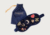 Cosmic Charms Velvet Eye Mask Navy