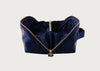 Cosmic Charms Velvet Open Flat Makeup Bag Navy