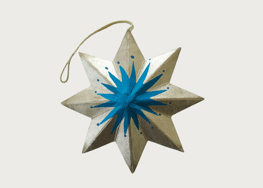 Golden Star Screen-Printed Board Decoration