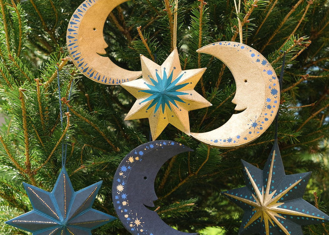 Golden Star Screen-Printed Board Decoration