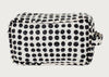 Dots Washbag Black & White Medium