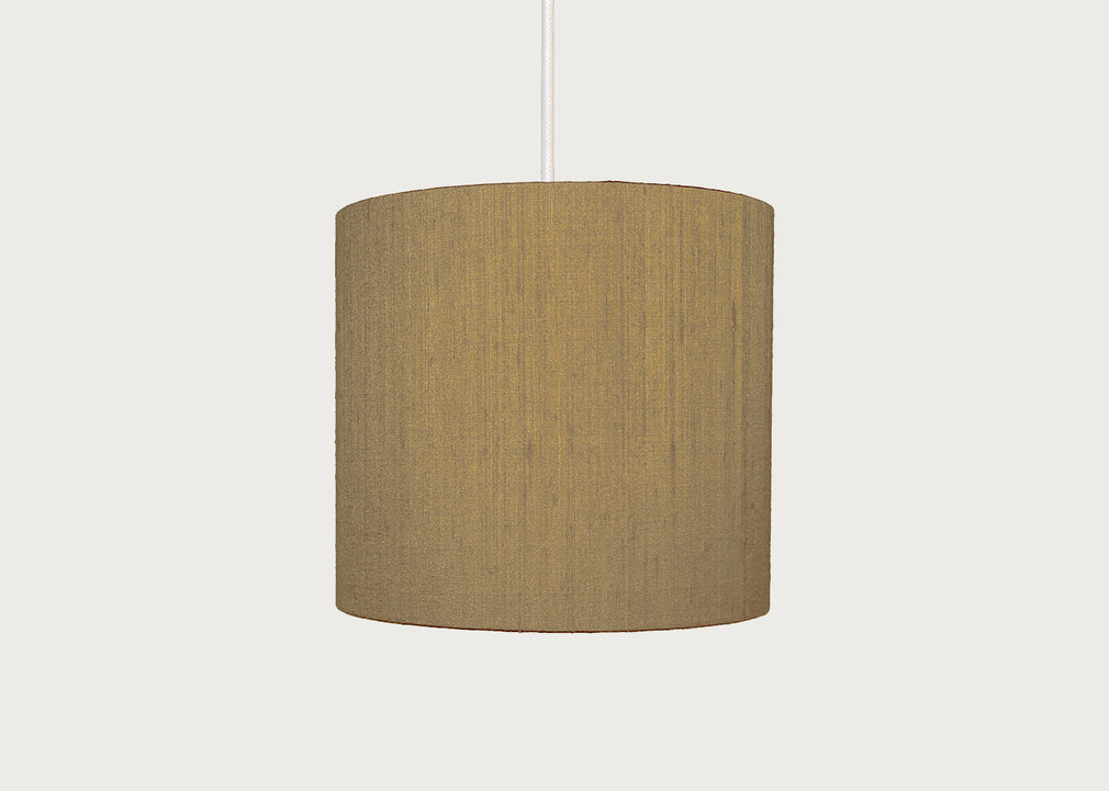 Dupion Silk Lampshade Almond