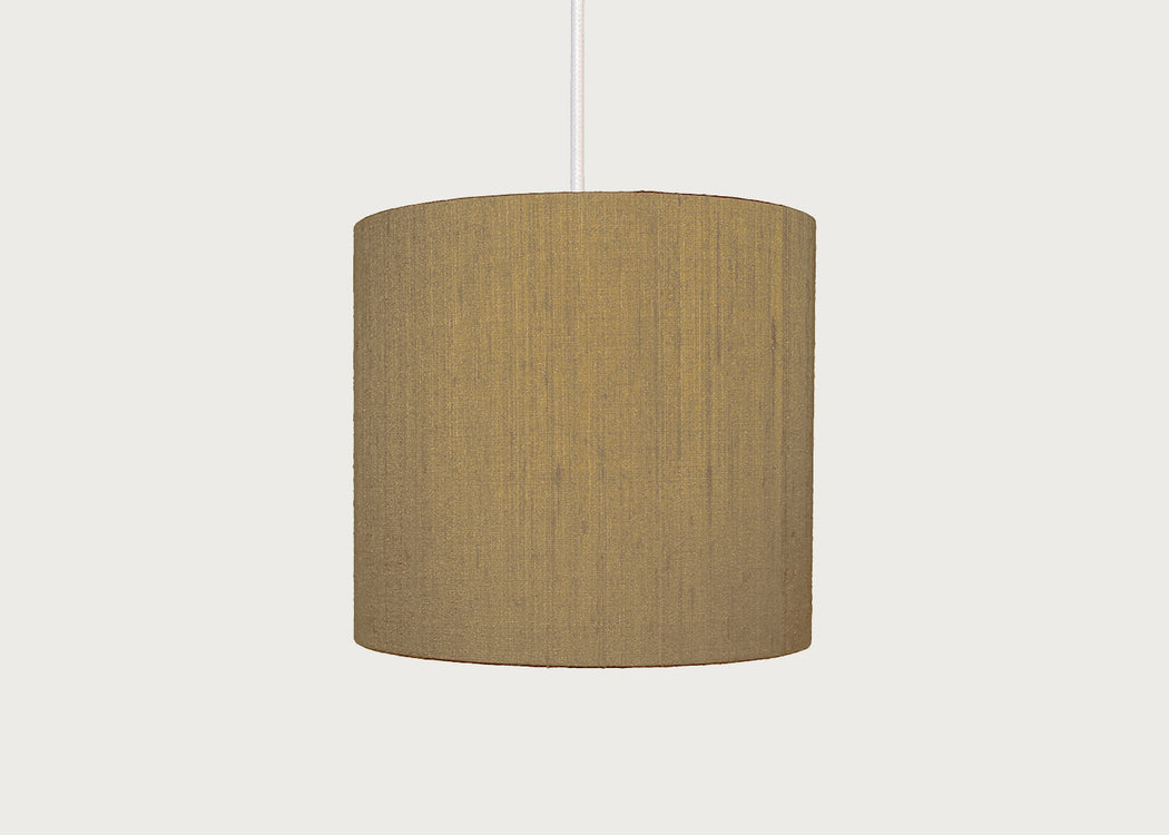 Dupion Silk Lampshade Almond