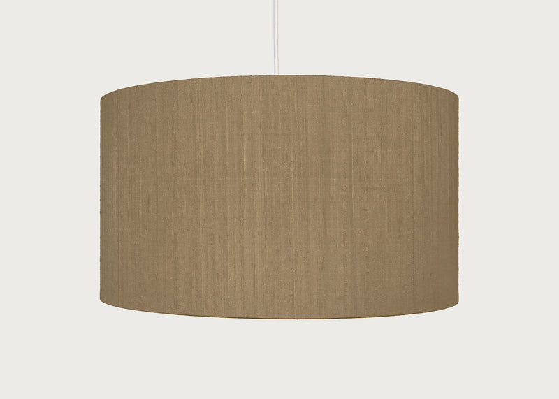 Dupion Silk Lampshade Almond