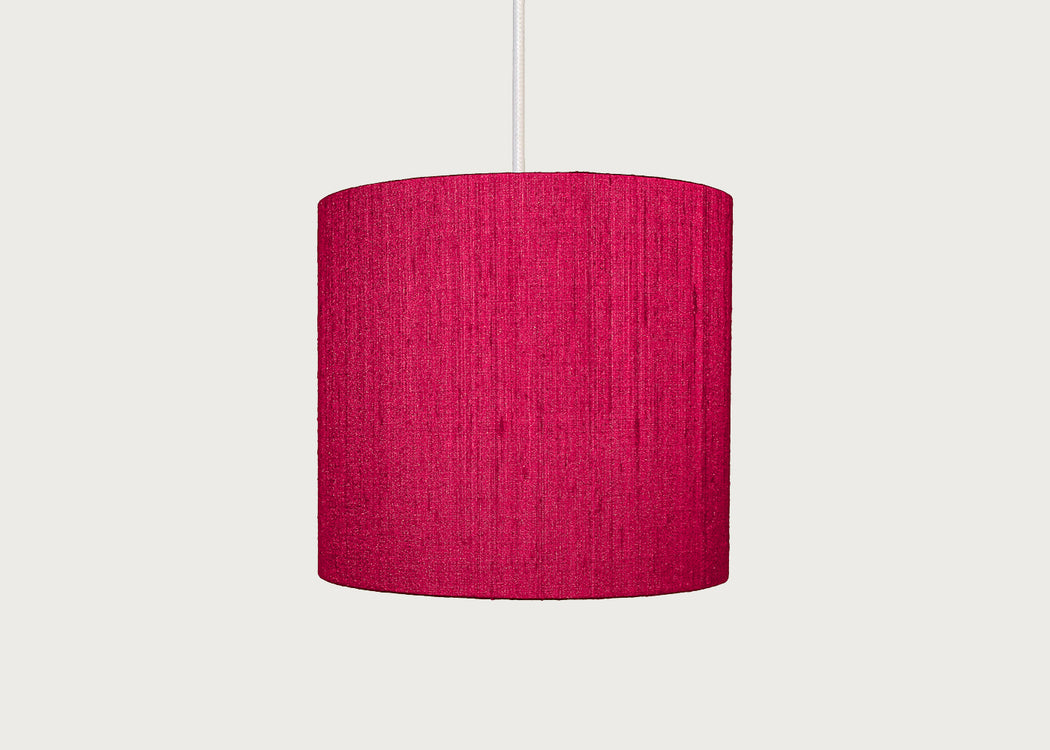 Dupion Silk Lampshade Fuchsia
