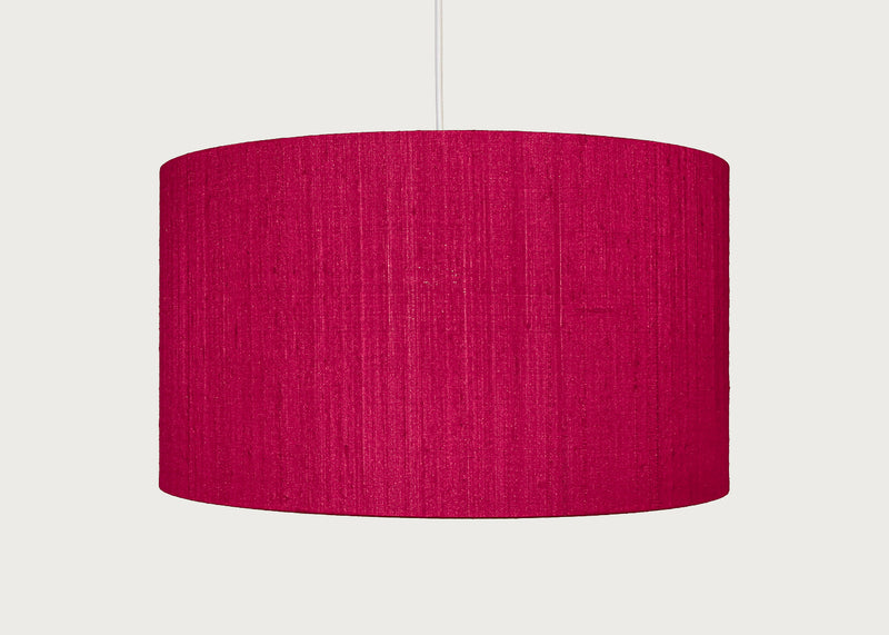 Dupion Silk Lampshade Fuchsia