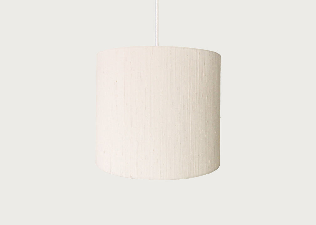 Dupion Silk Lampshade Ivory