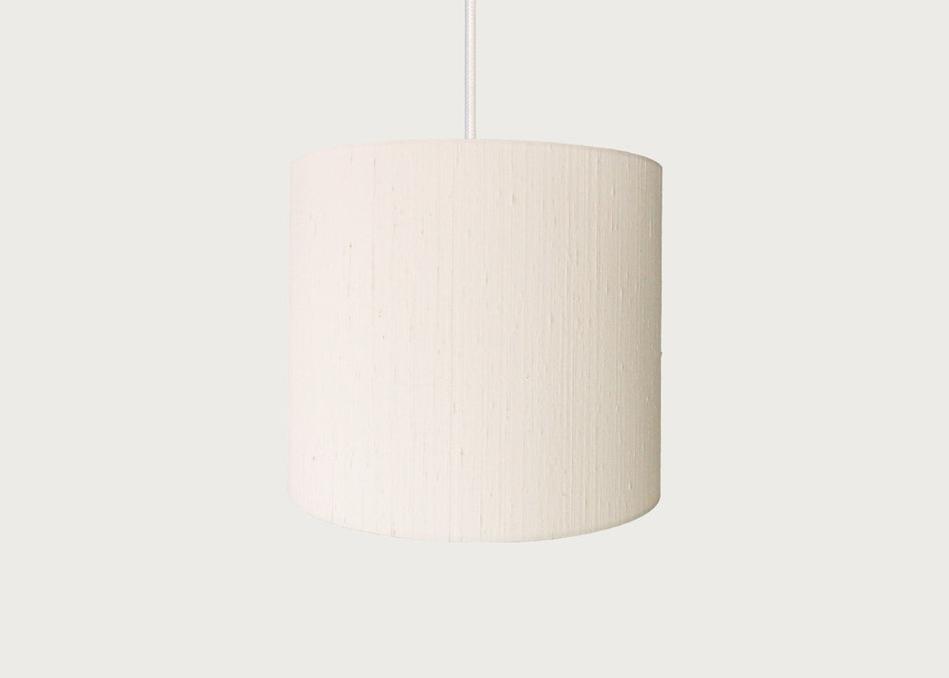 Dupion Silk Lampshade Ivory
