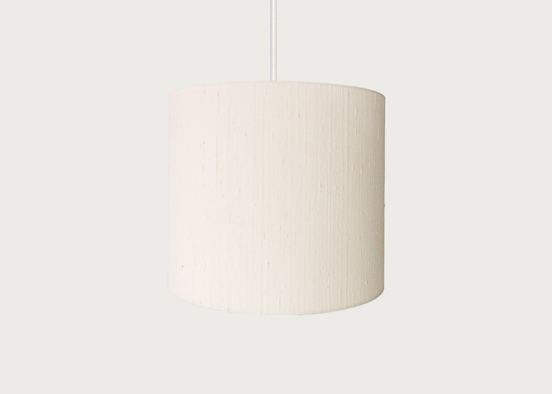 Dupion Silk Lampshade Ivory