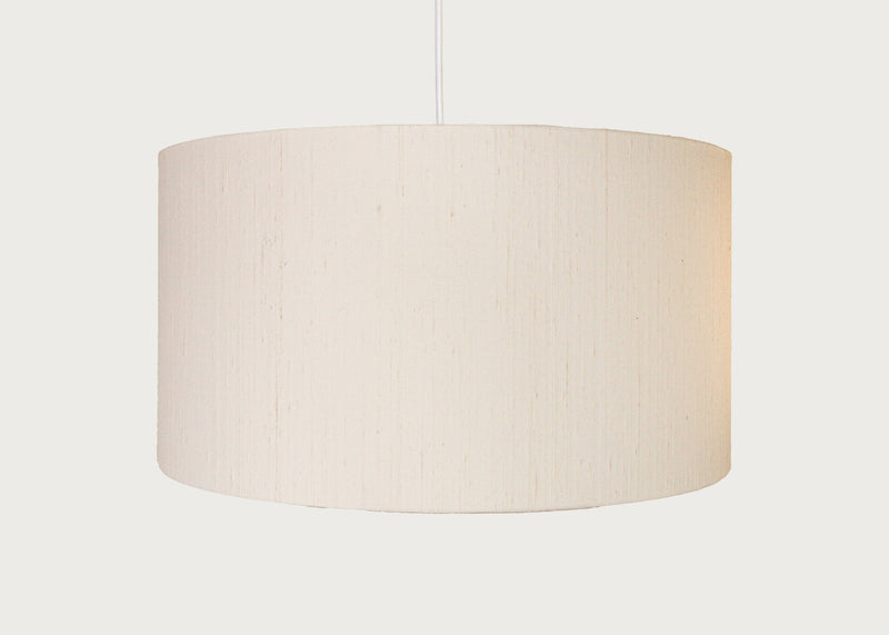 Dupion Silk Lampshade Ivory