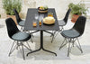 Eames Plastic Side Chair RE DSR Upholstered Seat