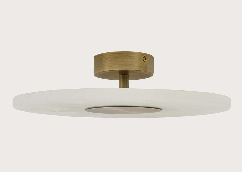 Ebro LED Semi Flush Ceiling Light IP44