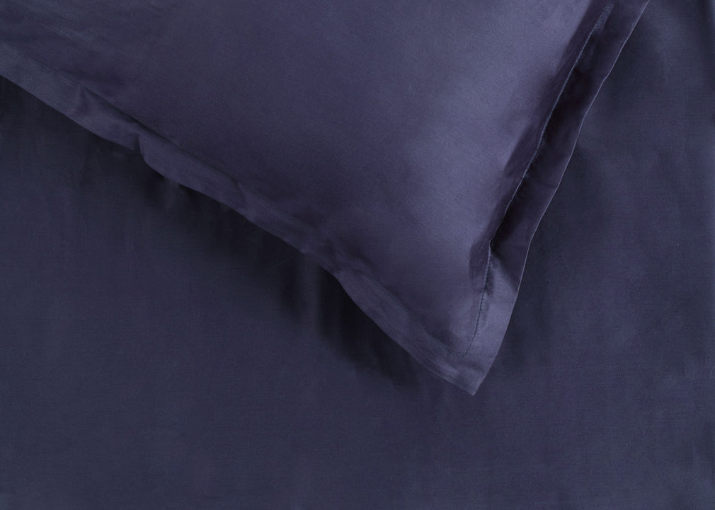400 Thread Count Egyptian Sateen Deep Fitted Sheet Navy