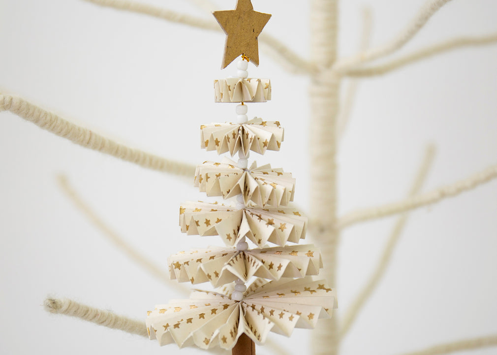 Fold Fir Ornament White