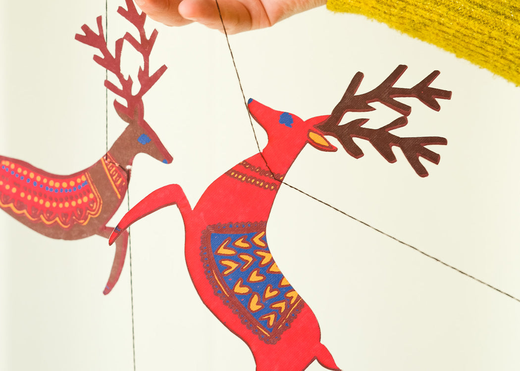 Reindeers Sewn Garland